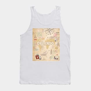 Walking around the world and discovering Orlando Tank Top